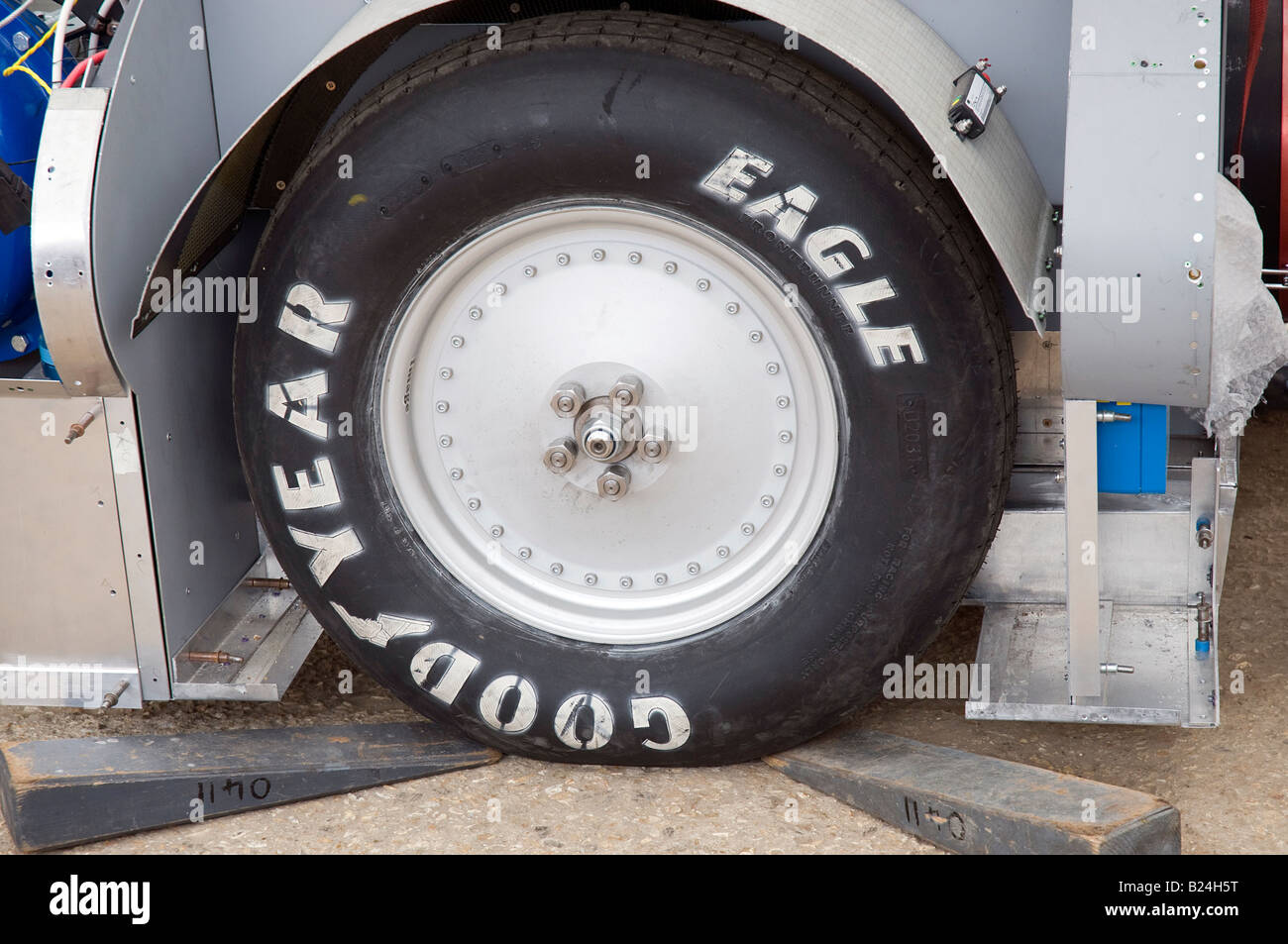 Rear wheel assembly on Inspiration Stock Photo Alamy