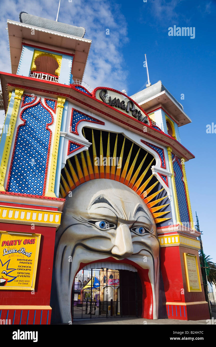 Luna Park - Melbourne, Victoria, AUSTRALIA Stock Photo