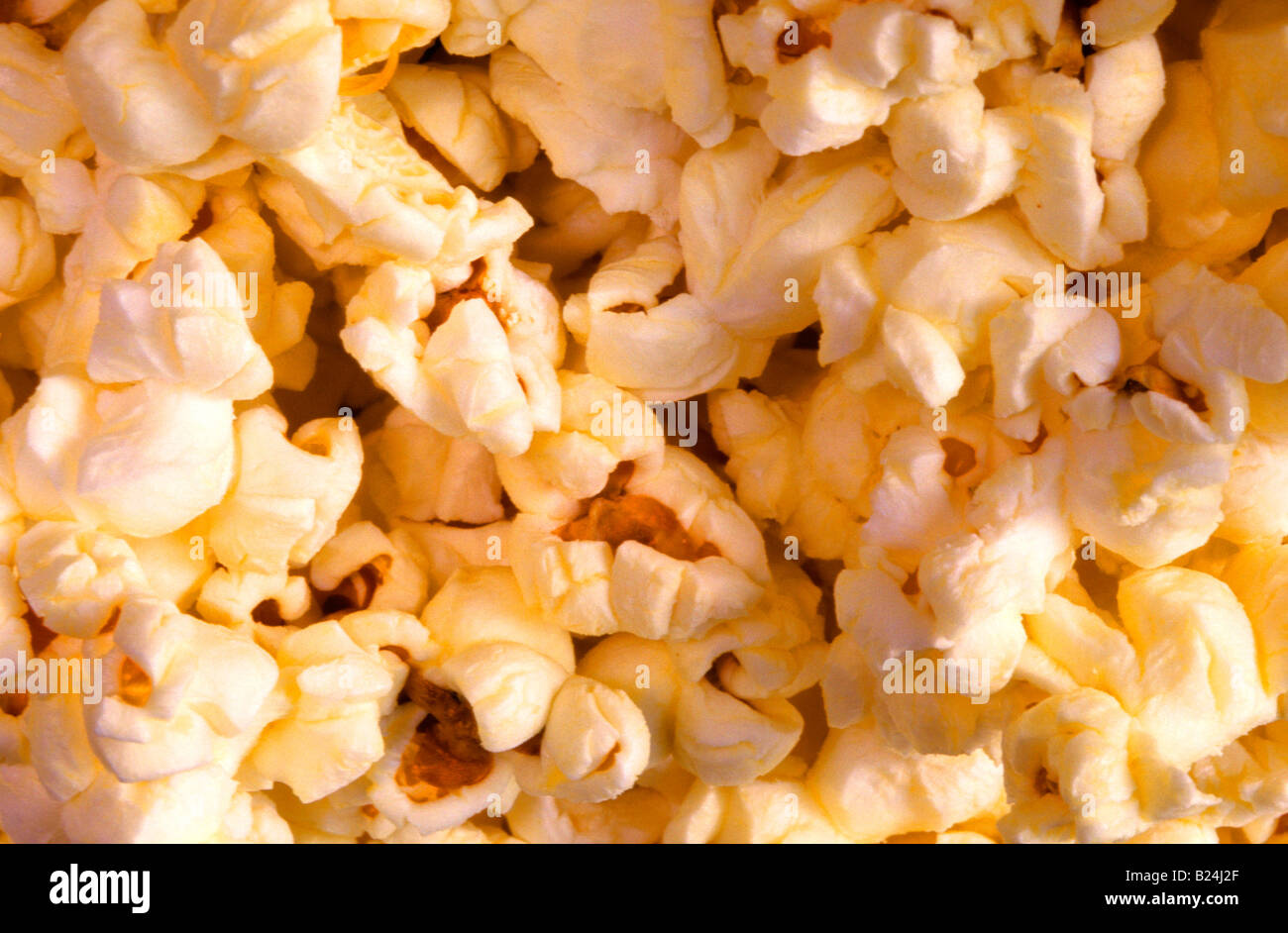 MACRO VIEW POPCORN CARBOHYDRATE SNACK Stock Photo Alamy