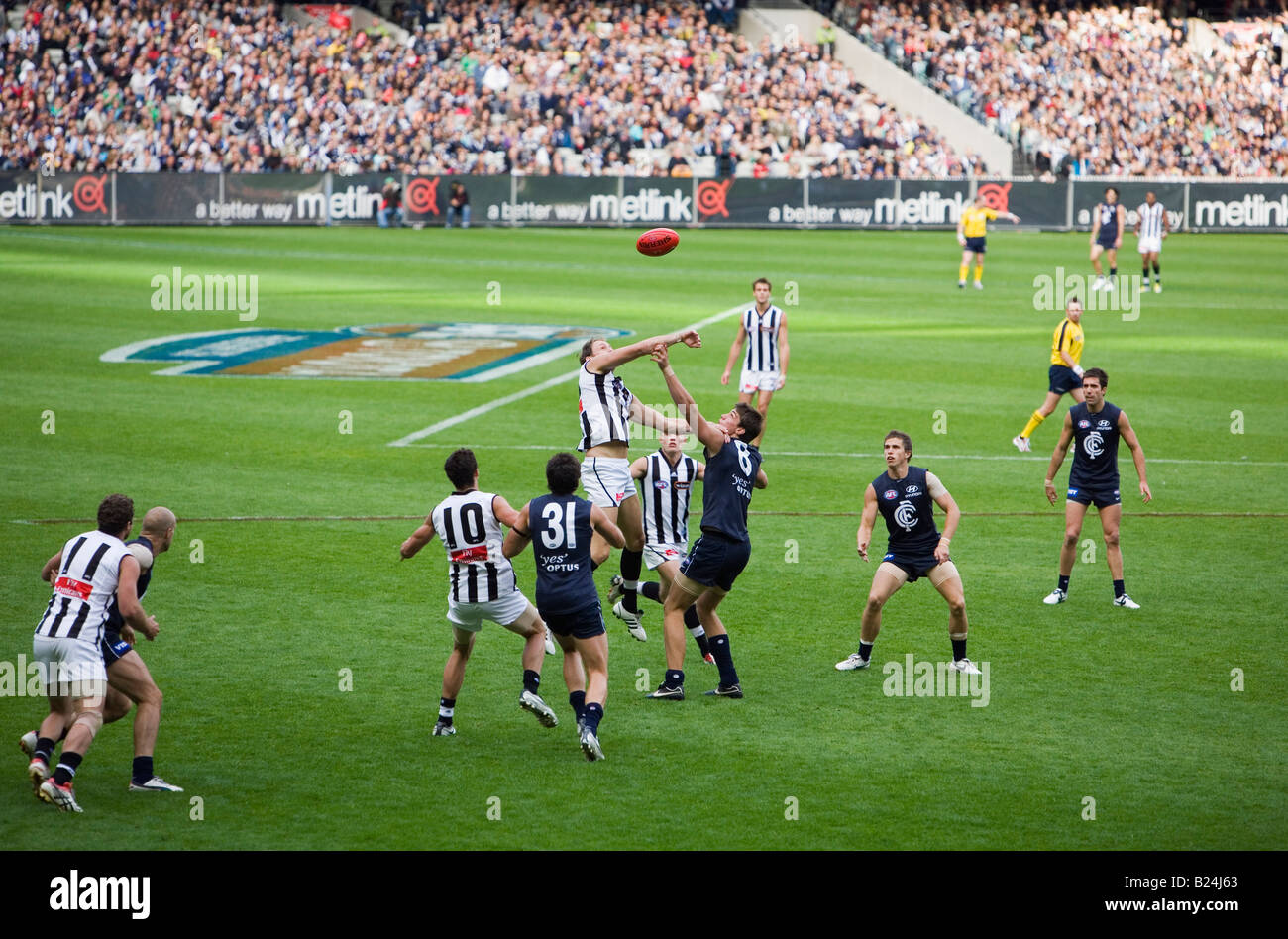 Australian Rules Football - Melbourne, Victoria, AUSTRALIA Stock Photo