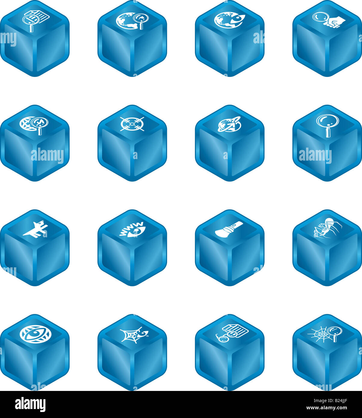 Web Search Icons Series Set. A series of web search icons set Stock ...