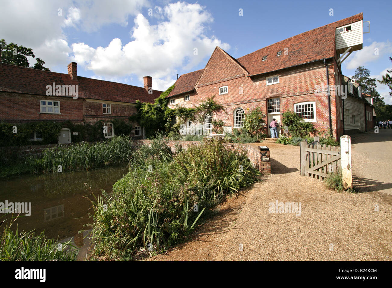 Flatford Mill on the River Stour close to the Suffolk Essex border England Stock Photo