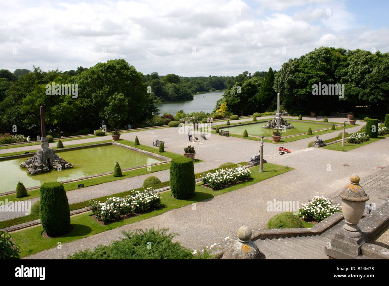 Gardens of Blenheim Palace Oxfordshire Stock Photo