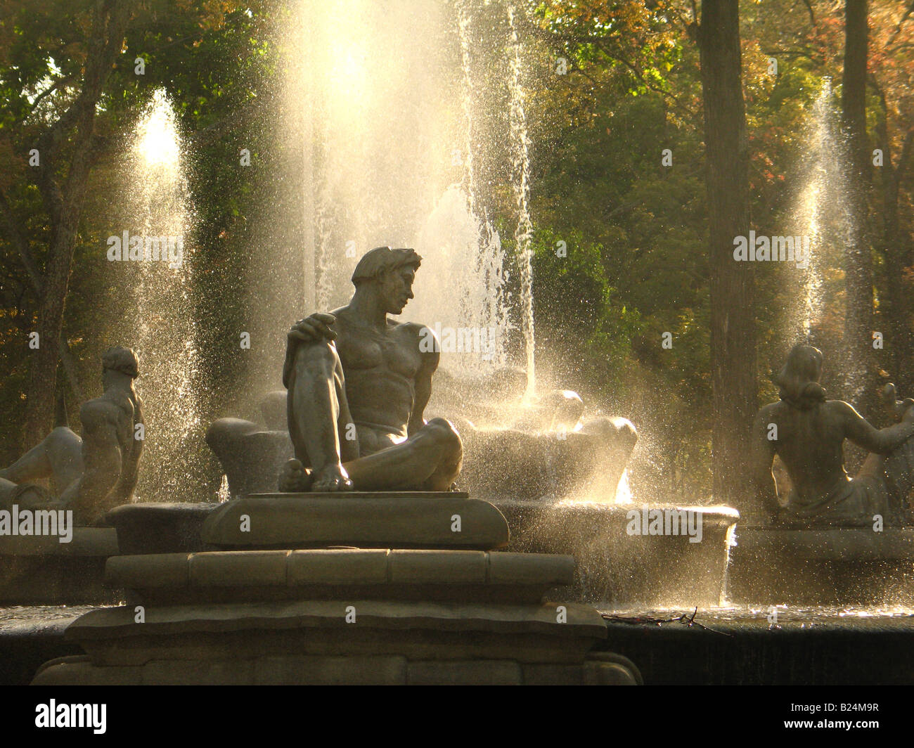 Los Caobos Park, Caracas, Venezuela. Fuente del Parque Los Caobos by