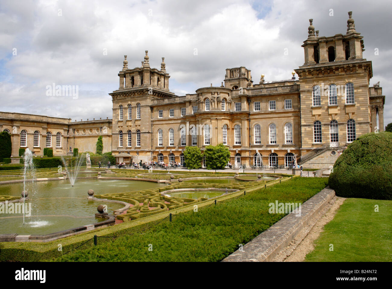 Blenheim Palace and garden Oxfordshire Stock Photo