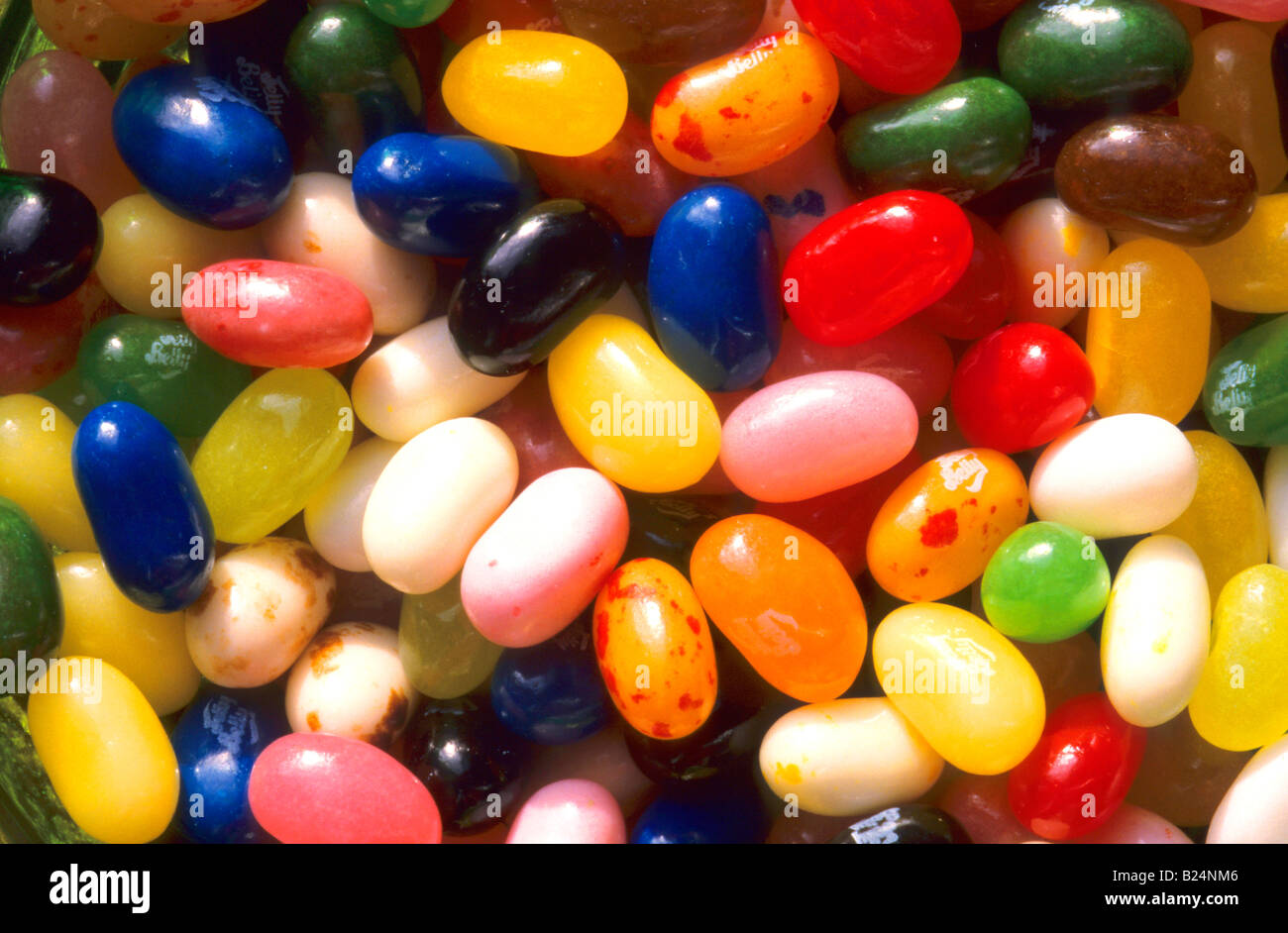 CLOSE UP JELLY BEANS CARBOHYDRATE SWEETS Stock Photo Alamy