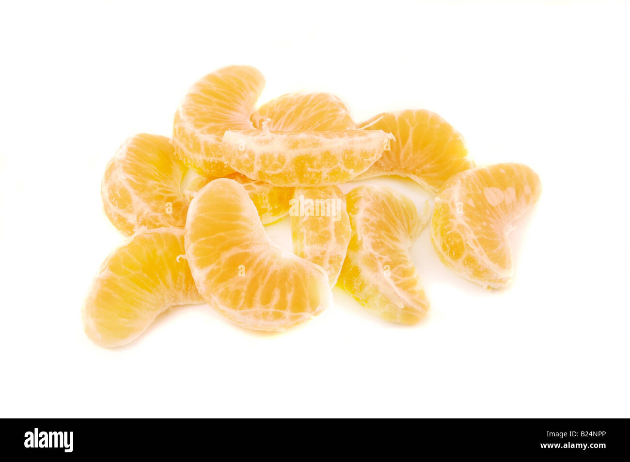 Slices of clementines isolated on a white background Stock Photo Alamy