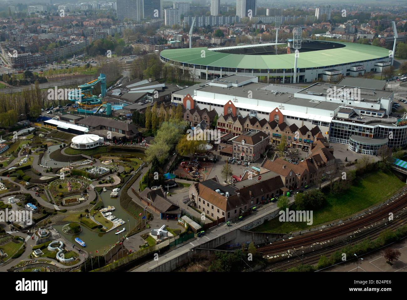 Heysel Park and King Beaudoin Stadium at Brussels Belgium Stock Photo