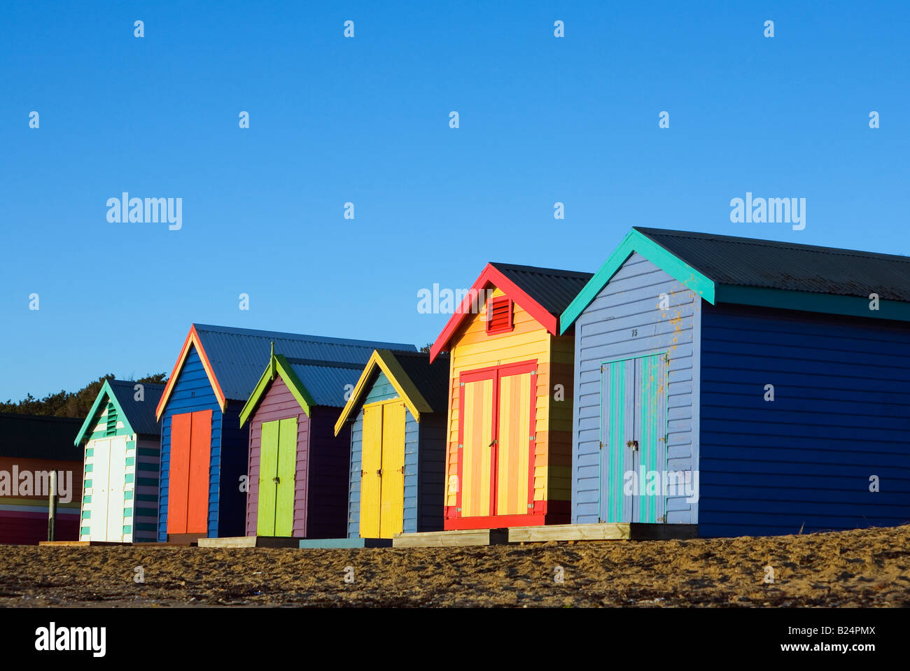 Beach huts Melbourne, Victoria, AUSTRALIA Stock Photo Alamy