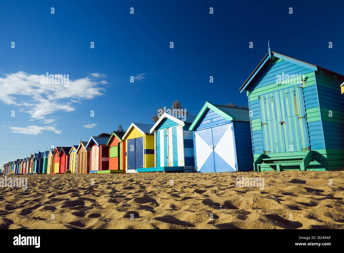 Beach huts Melbourne, Victoria, AUSTRALIA Stock Photo Alamy