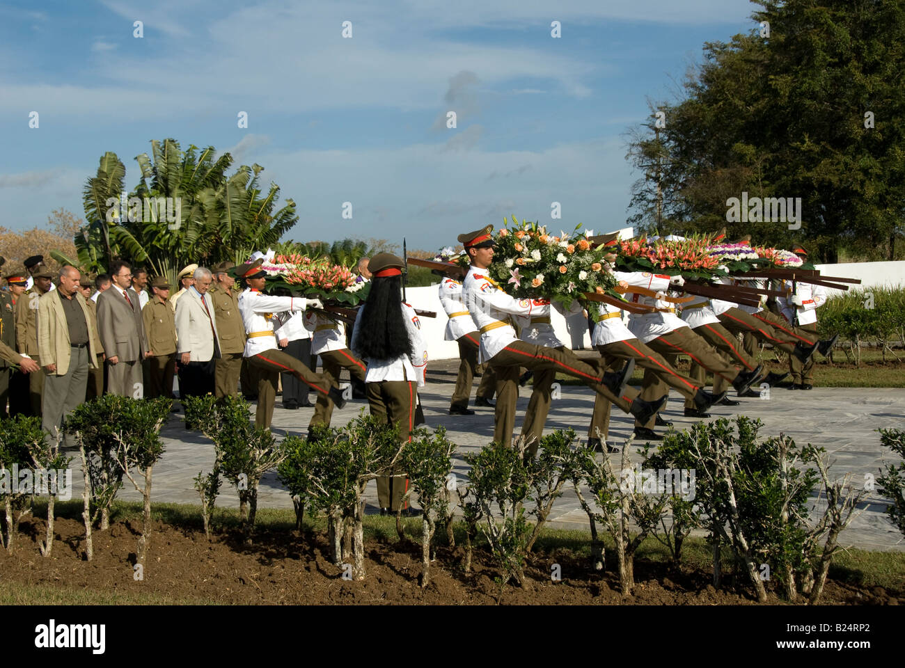 Cuban military parade Stock Photo