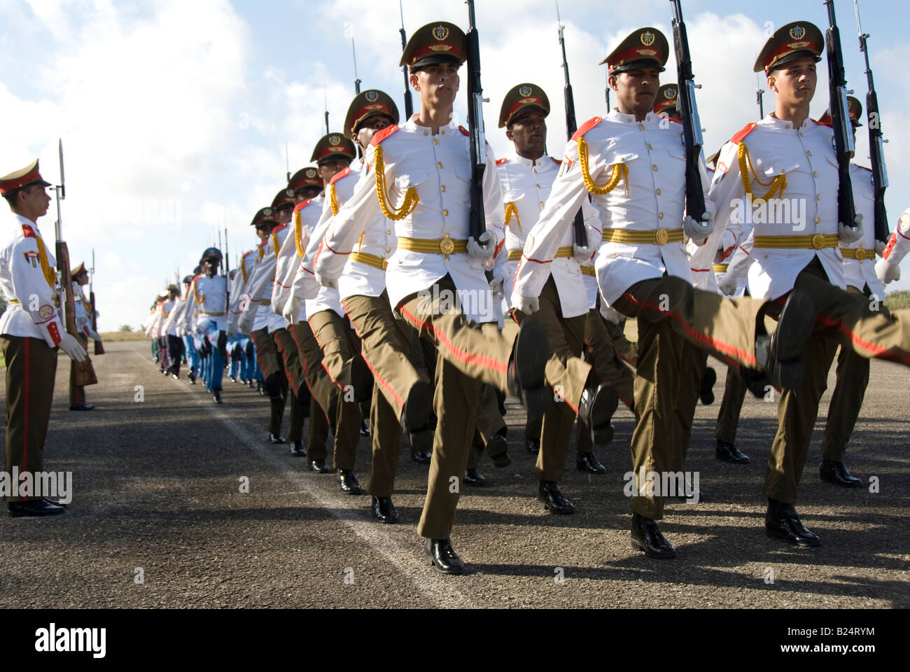 Cuban military parade Stock Photo - Alamy