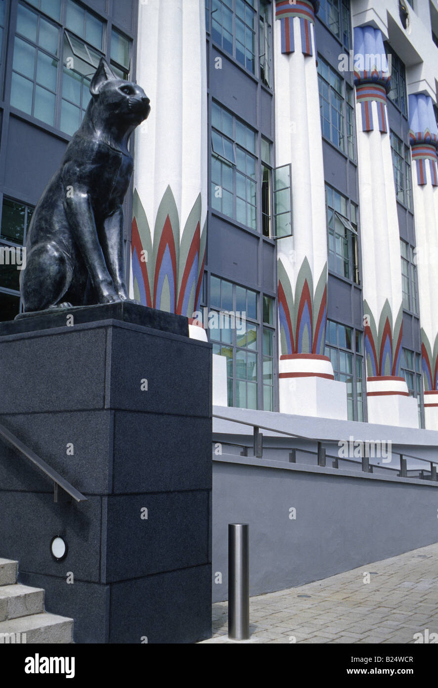 former Black Cat Cigarette factory Camden Town North London. Built 1927  restored converted to offices . Art Deco style Stock Photo