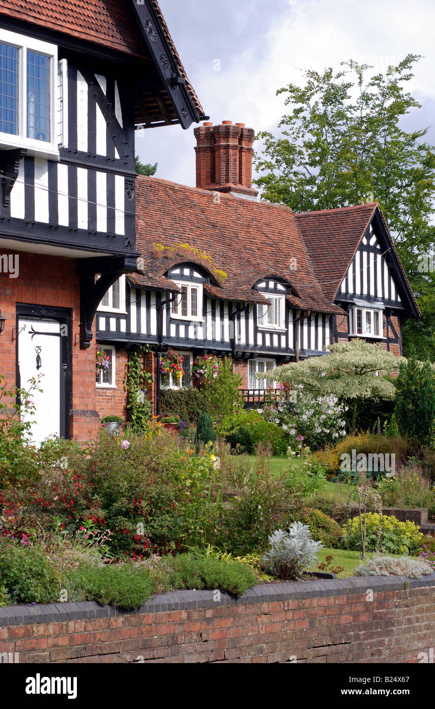 Cottages in High Street, Hampton in Arden, West Midlands, England, UK