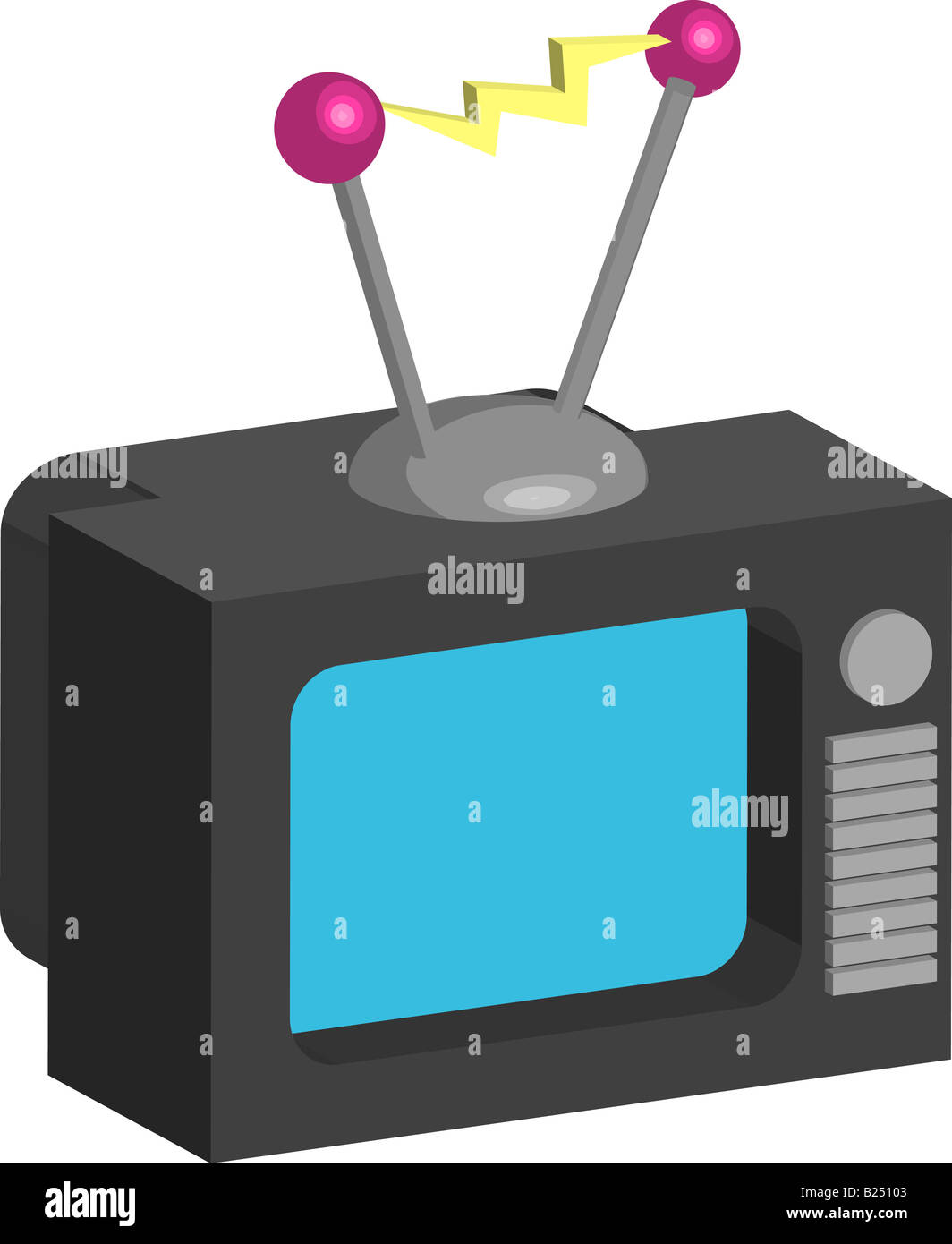 Television. Retro style tv illustration Stock Photo