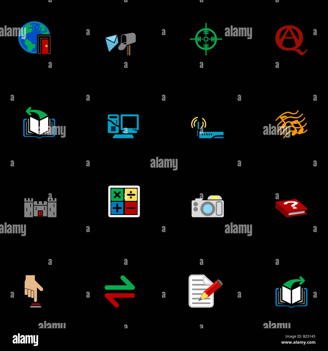 Web computing icons series hi-res stock photography and images - Alamy