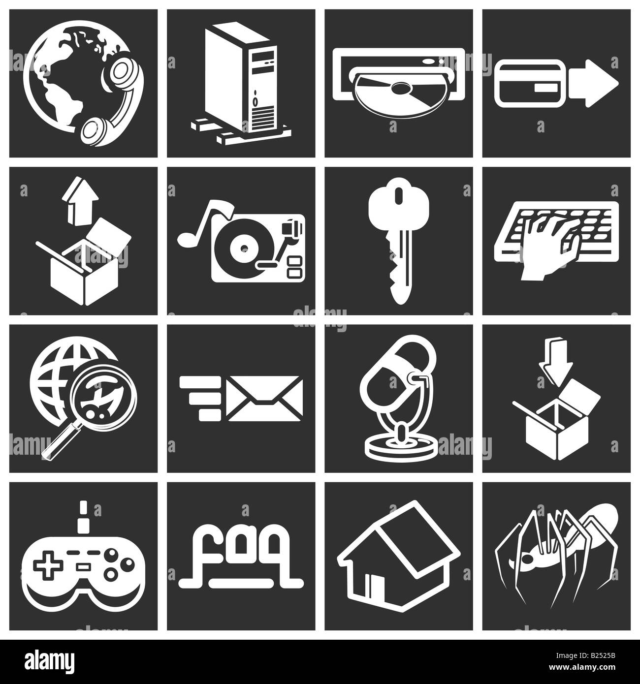 a set of internet web icons Stock Photo - Alamy