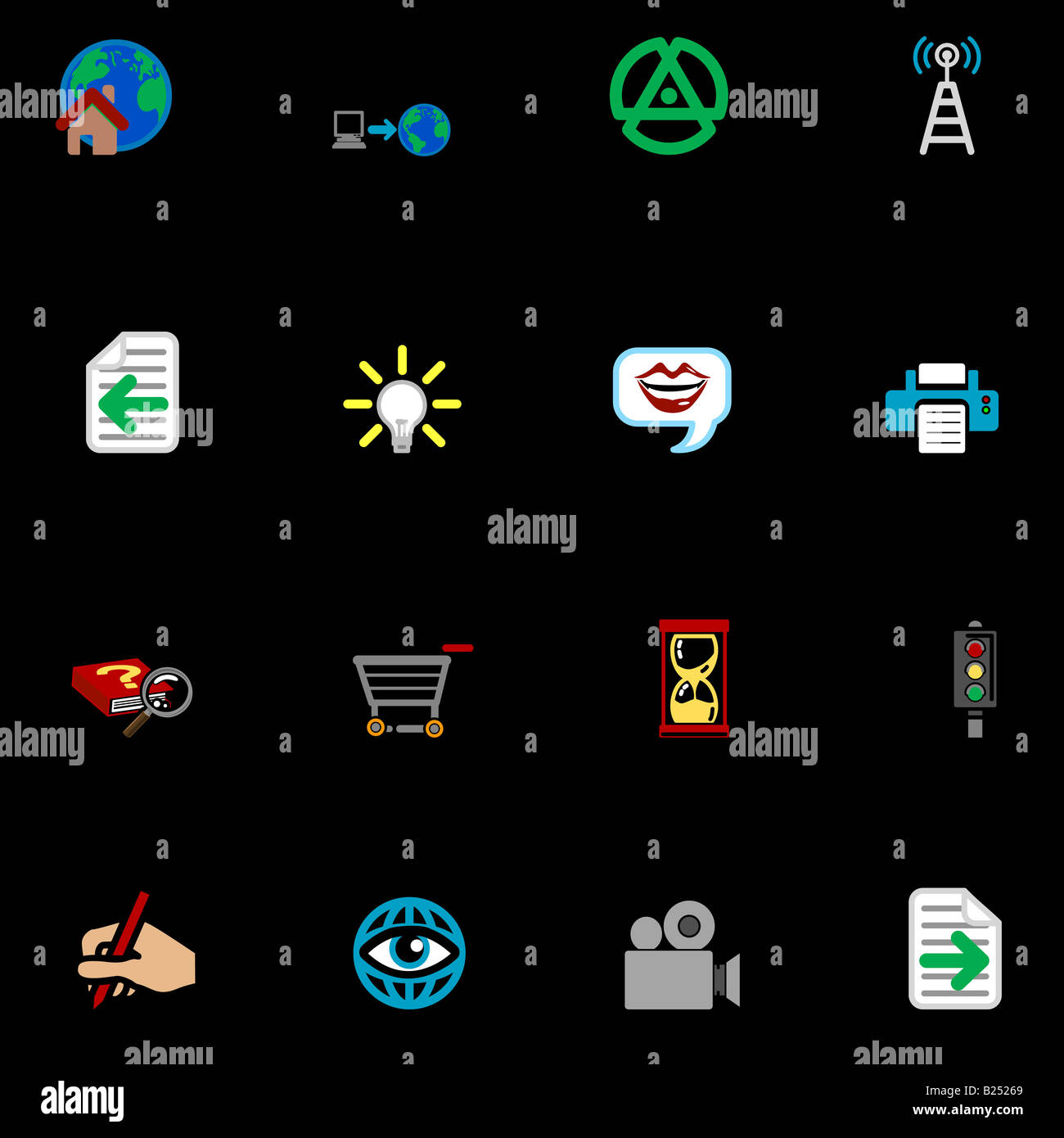 a set of internet web icons Stock Photo - Alamy