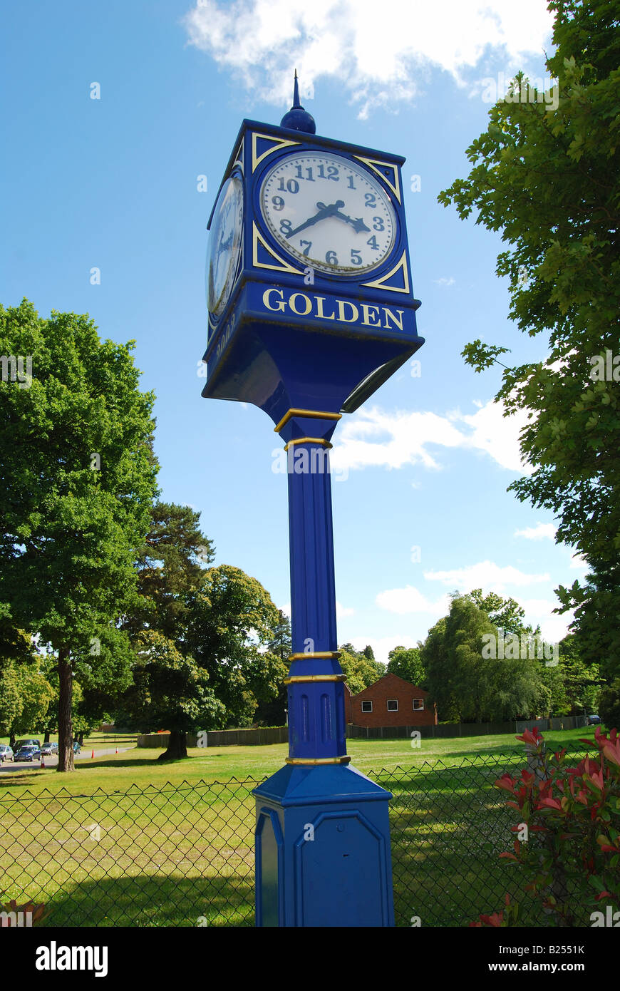 Millenium Clock, Ascot High Street, Ascot, Berkshire, England, United Kingdom Stock Photo