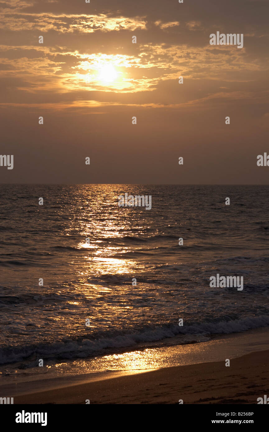 Sunset over Lakshadweep Sea off the Costa Malabari beach near Kannur
