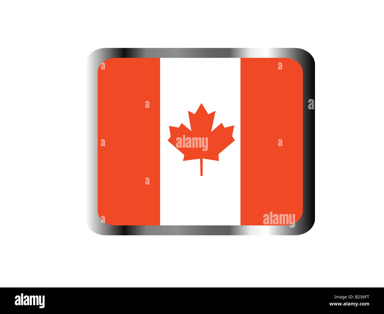 Vector flag canada in Cut Out Stock Images & Pictures - Alamy