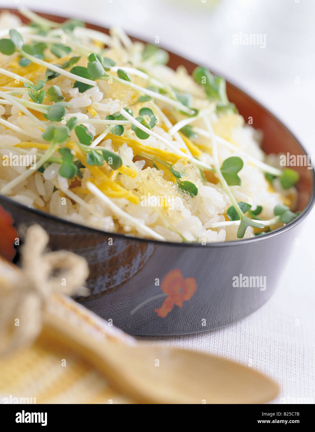 Japanese food - rice with vegetable Stock Photo - Alamy