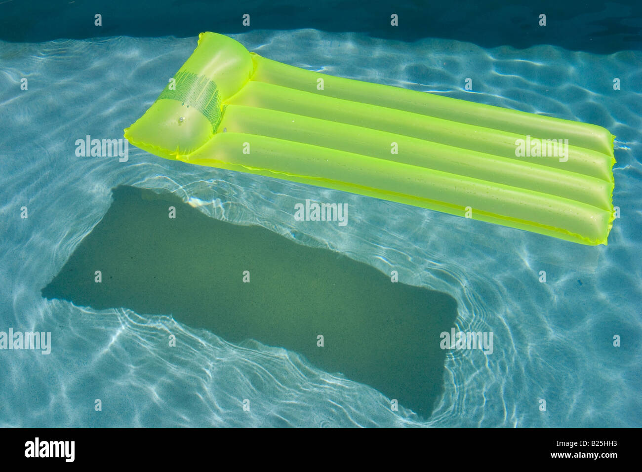 Lilo on Swimming Pool Stock Photo Alamy