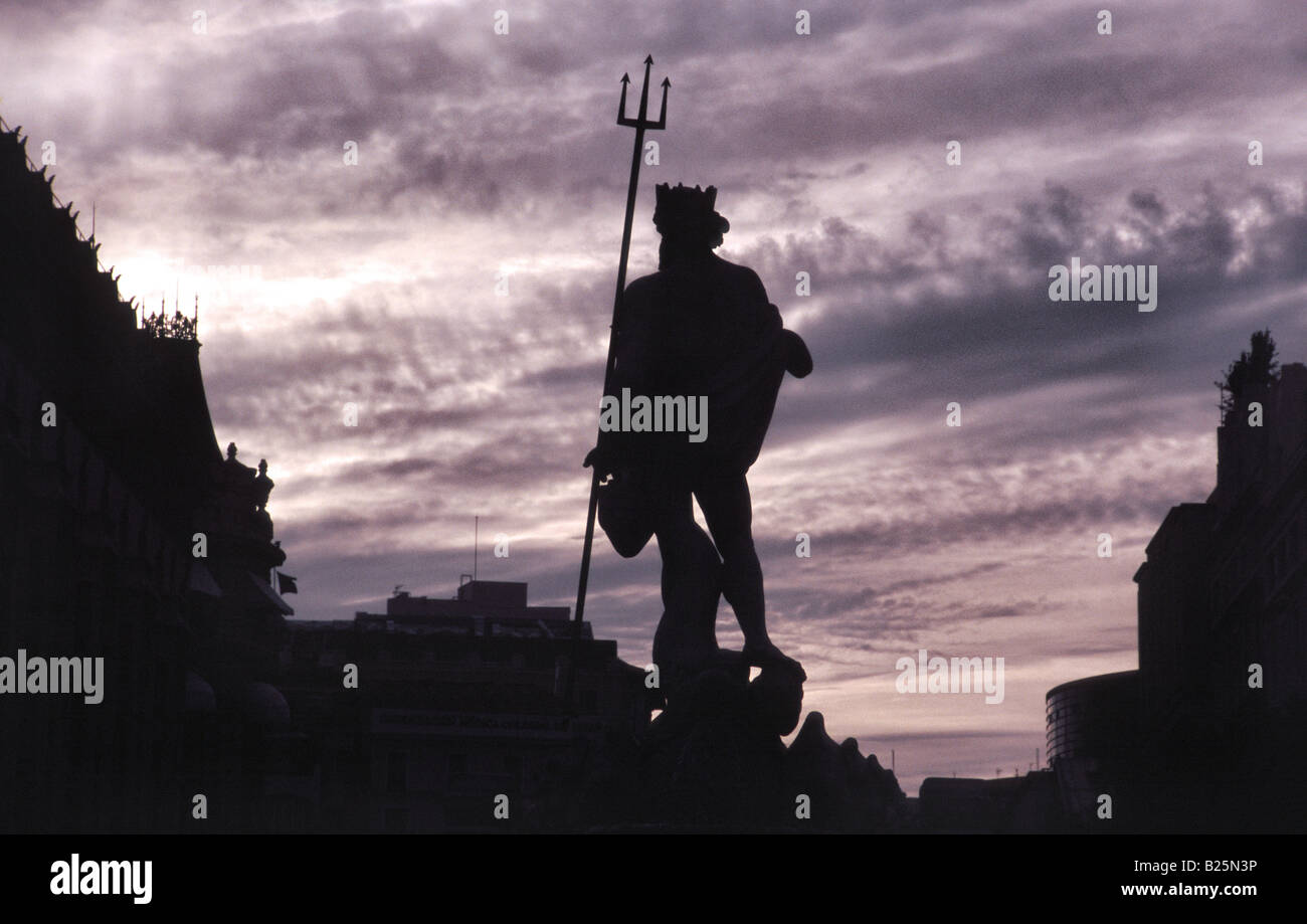 Neptune Statue, Madrid, Spain Stock Photo Alamy