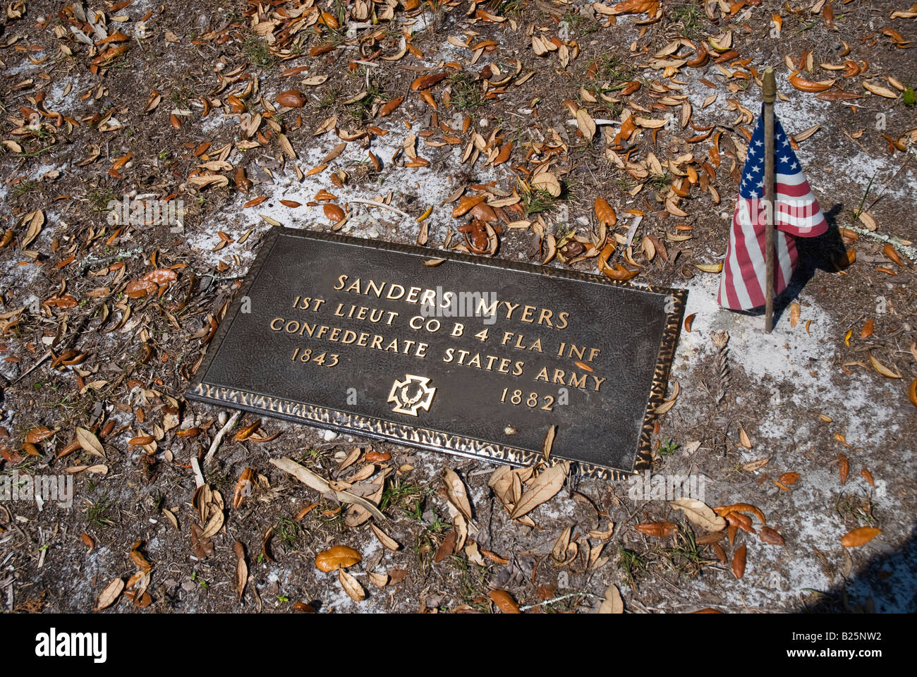 Cemetery Of Early Apalachicola Apalachicola Florida Stock Photo