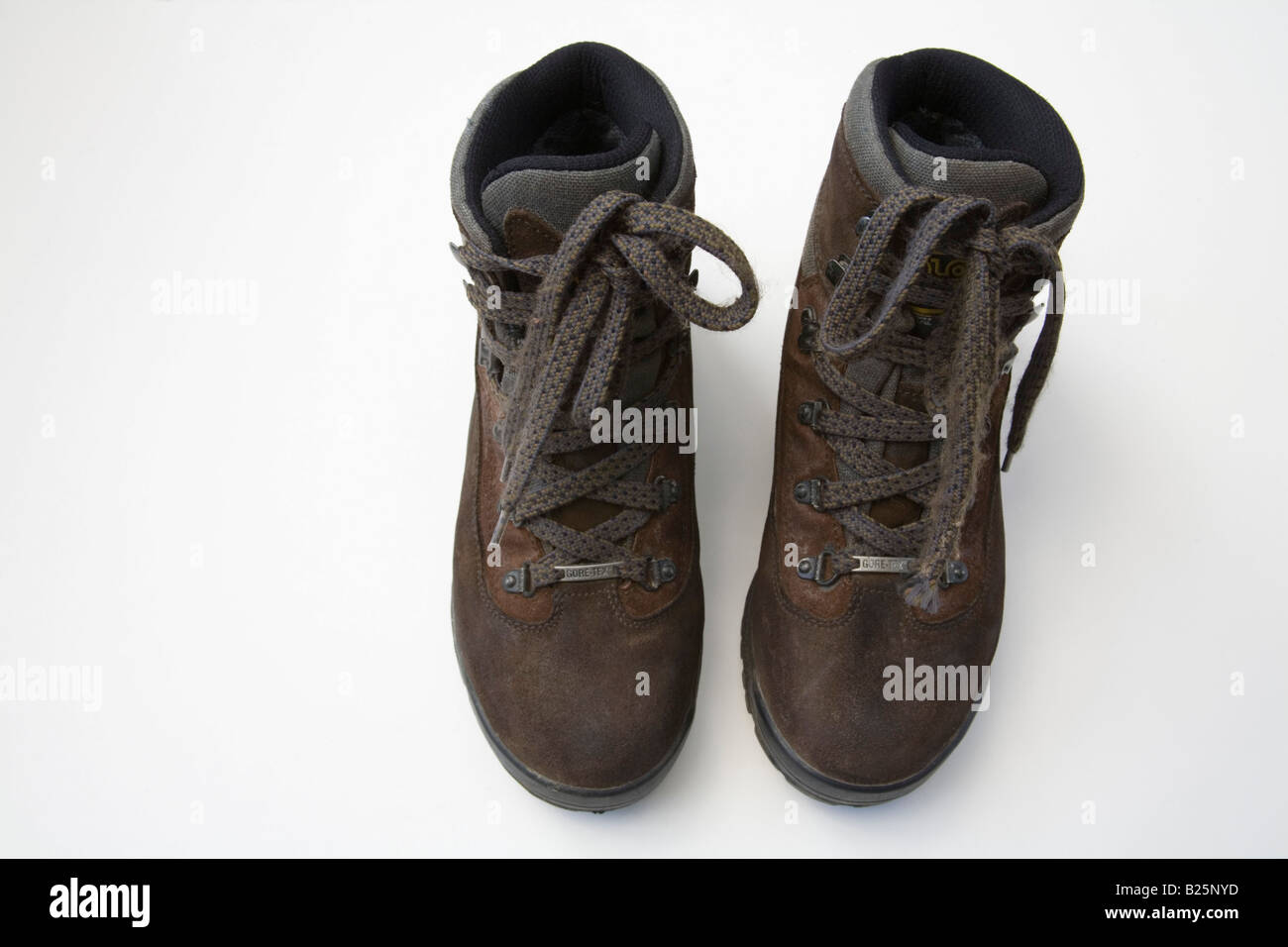 Laced walking boots hi-res stock photography and images - Alamy