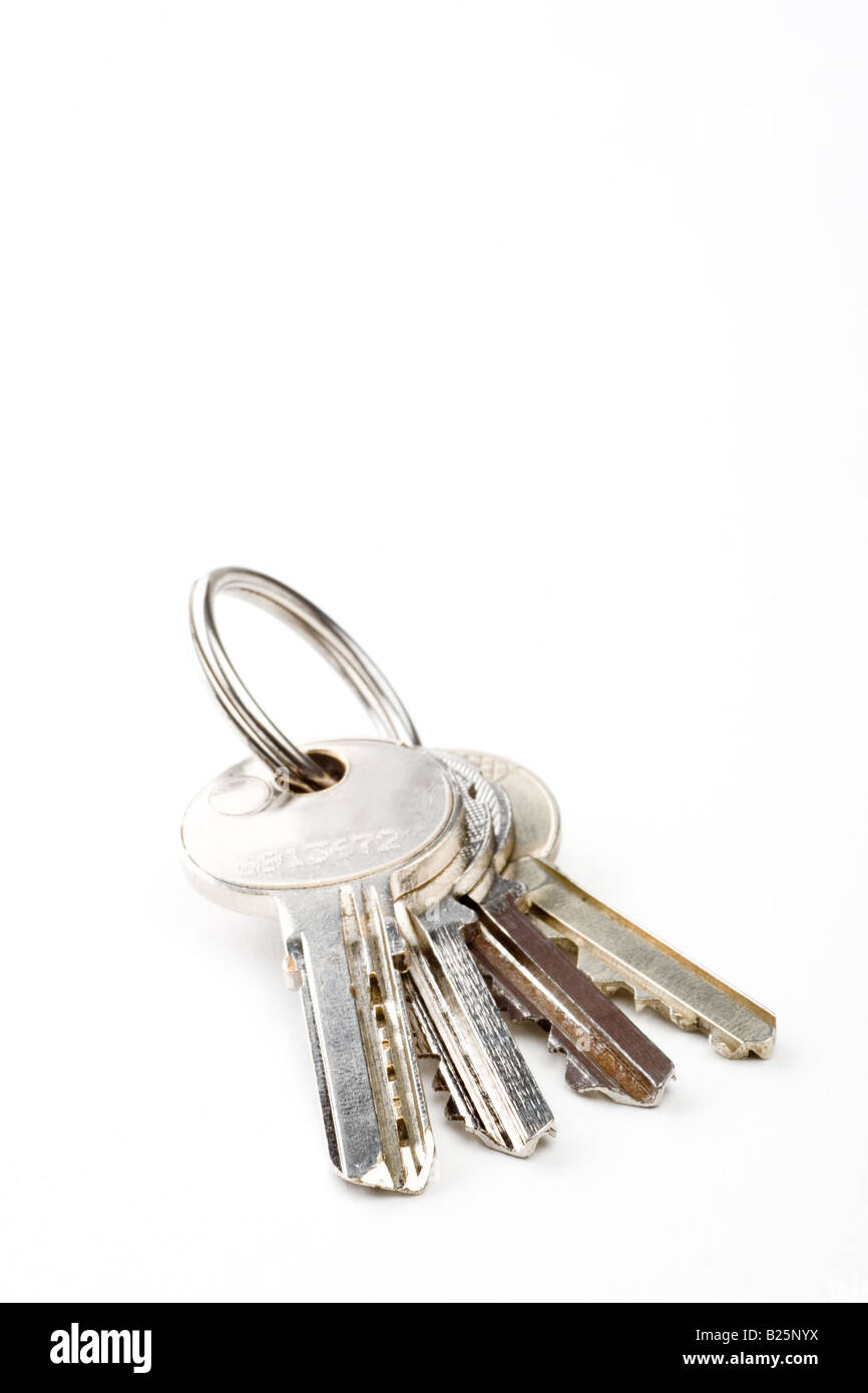 Keys isolated on a white Stock Photo - Alamy