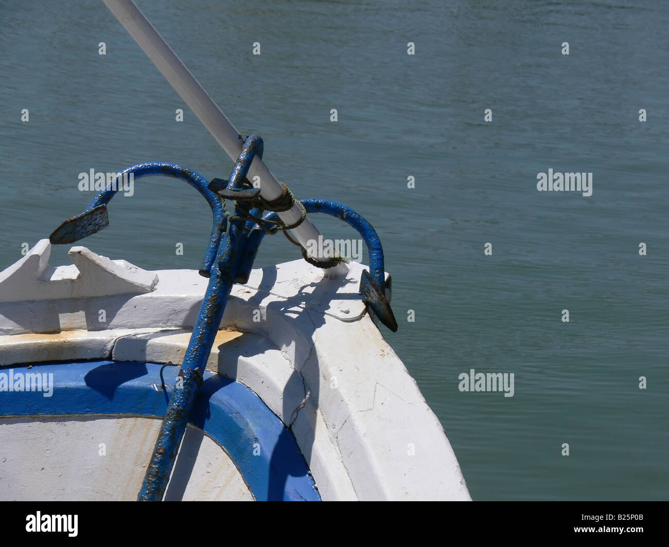 A picture of a anchor blue Stock Photo