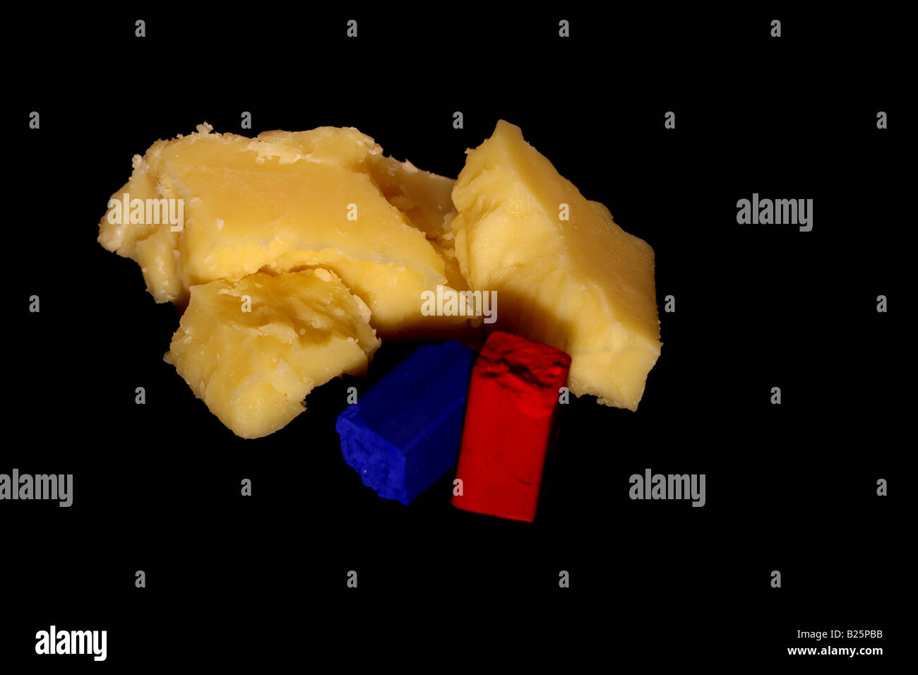 Chalk and Cheese Stock Photo Alamy