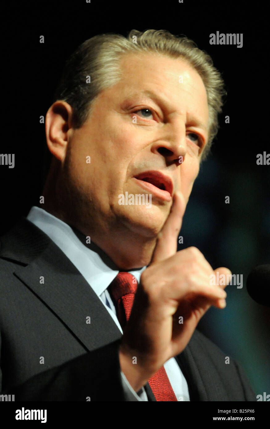Former US Vice President and Noble Peace Prize winner Al GORE speaks on energy and the environment He laid out an unprecedented Stock Photo