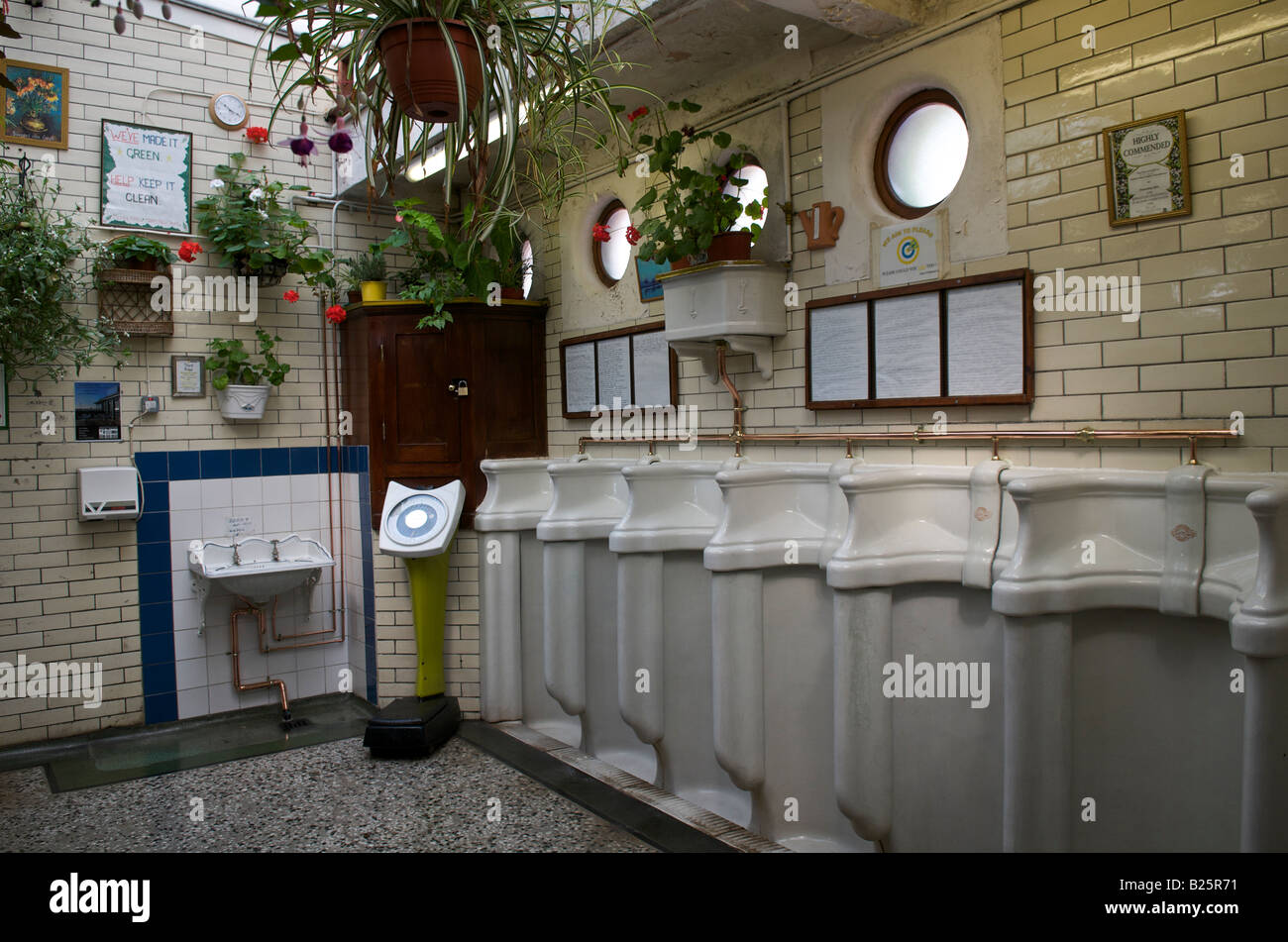 Award winning toilets at Victoria Pier in Kingston upon Hull Stock Photo