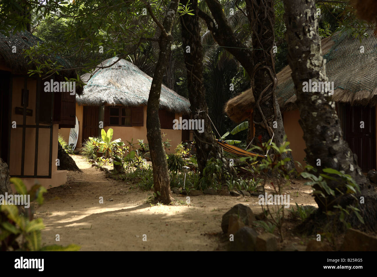 Banana Island guest house, Banana Island, Sierra Leone Stock Photo Alamy