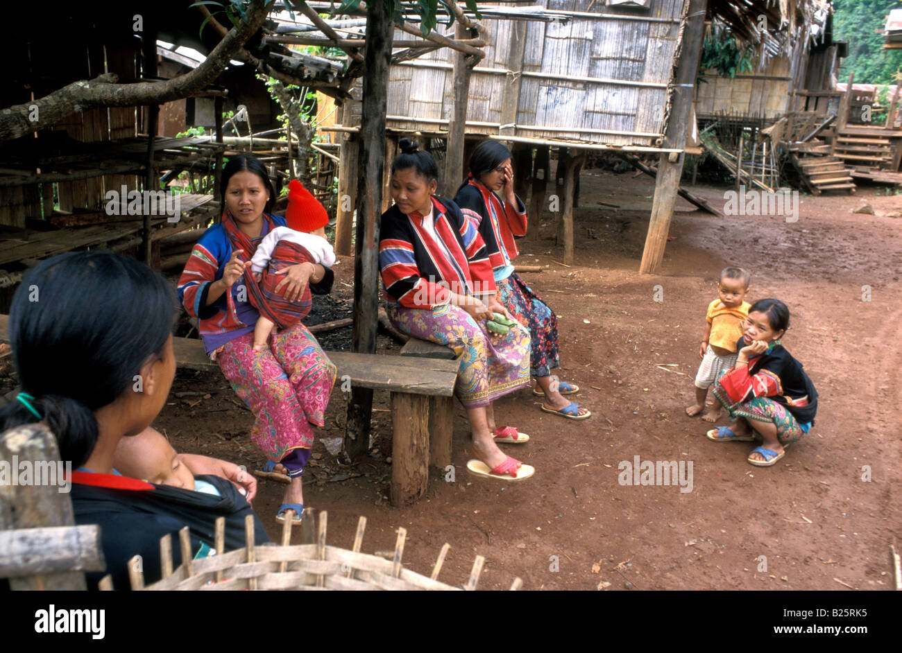 lahu village northwest thailand Stock Photo Alamy
