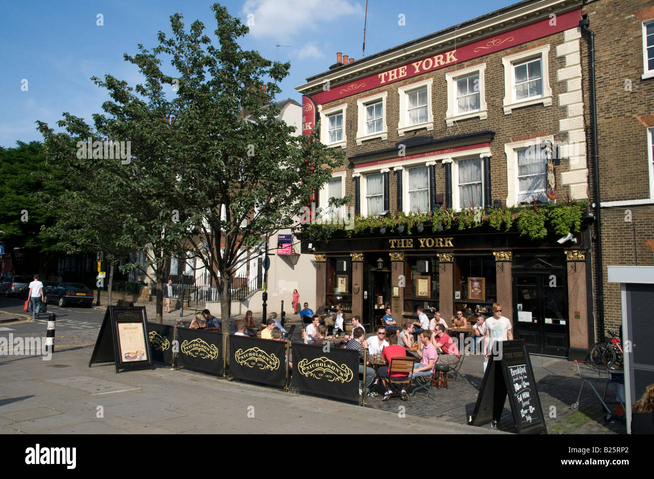 The York pub on Upper Street Islington London England UK Stock Photo Alamy