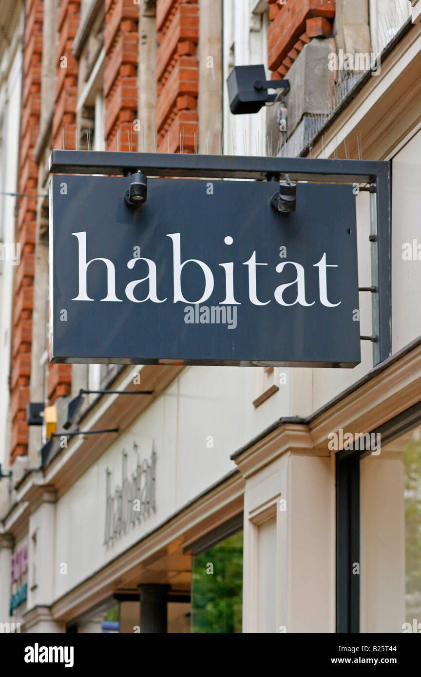 Habitat shop sign England United Kingdom Stock Photo Alamy