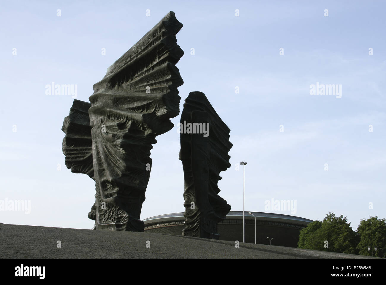 The monument of the Silesian Insurgents in Katowice. Stock Photo
