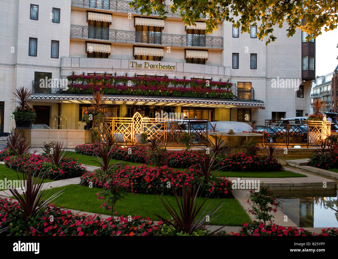The Dorchester Hotel Park Lane London UK Europe Stock Photo Alamy