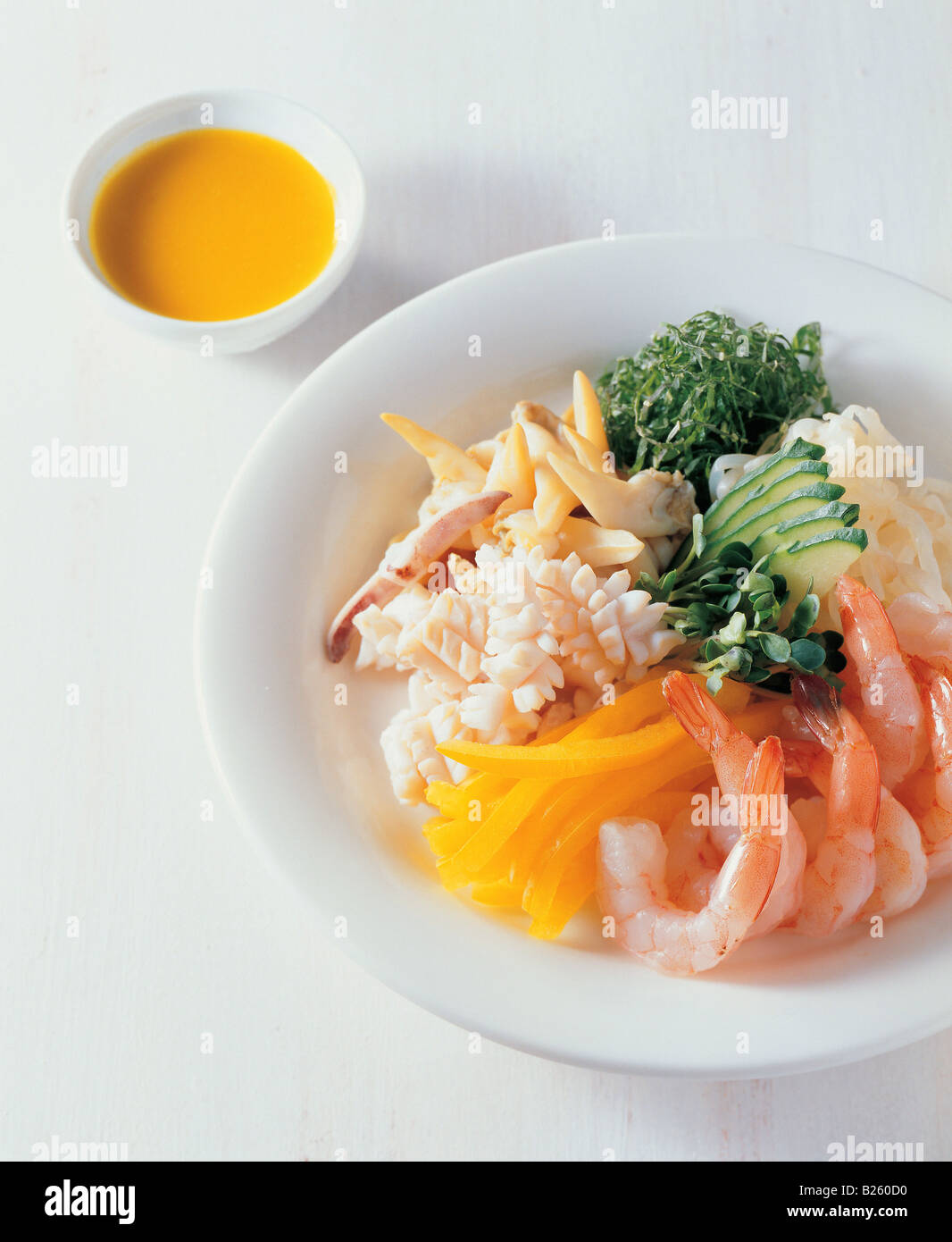 Seafood and vegetables Stock Photo - Alamy