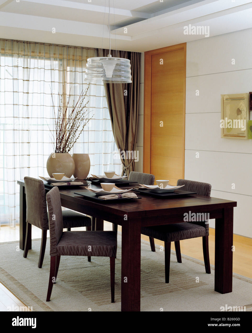 Dining room interior Stock Photo - Alamy