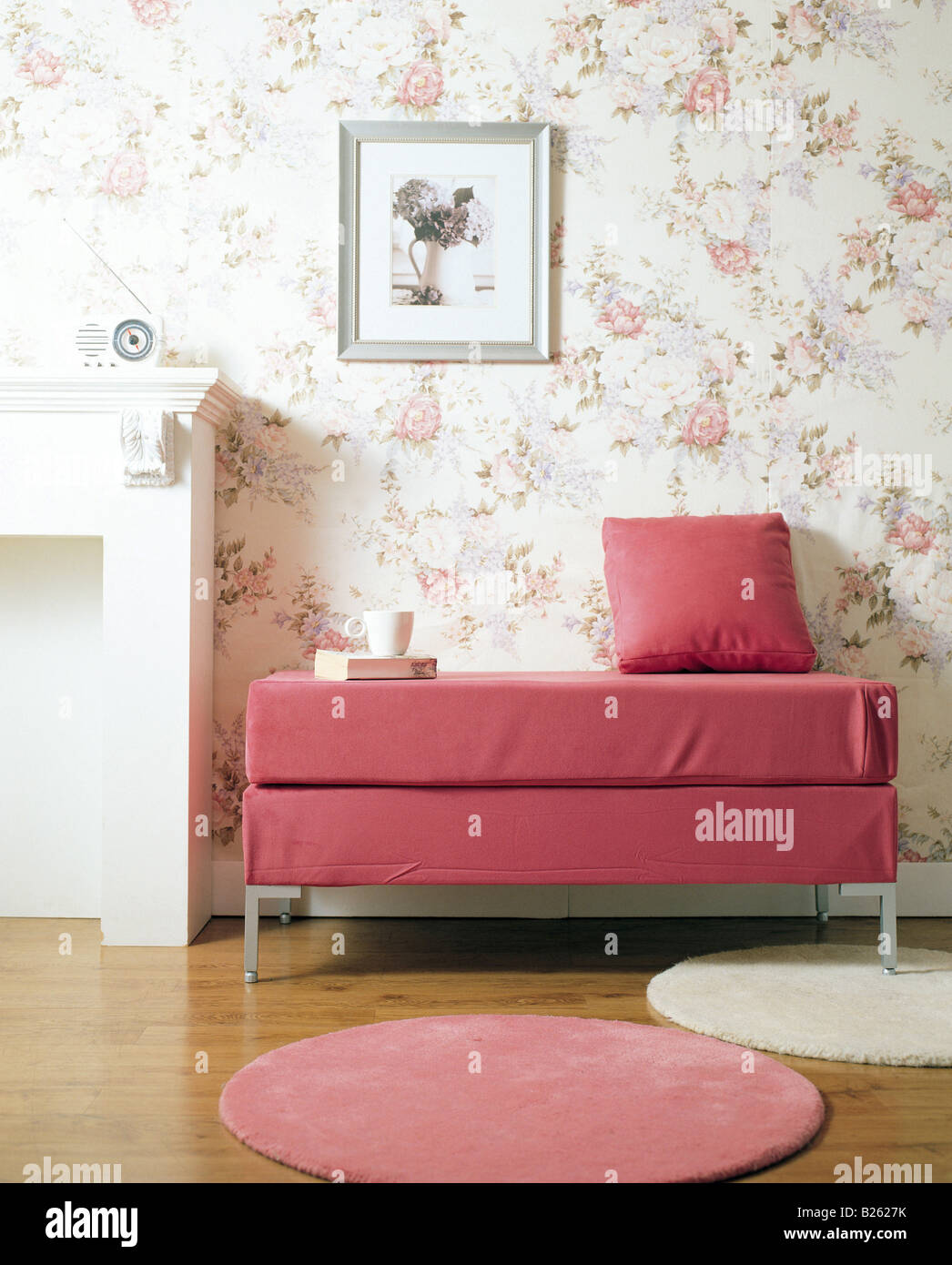 Sofa in living room Stock Photo Alamy