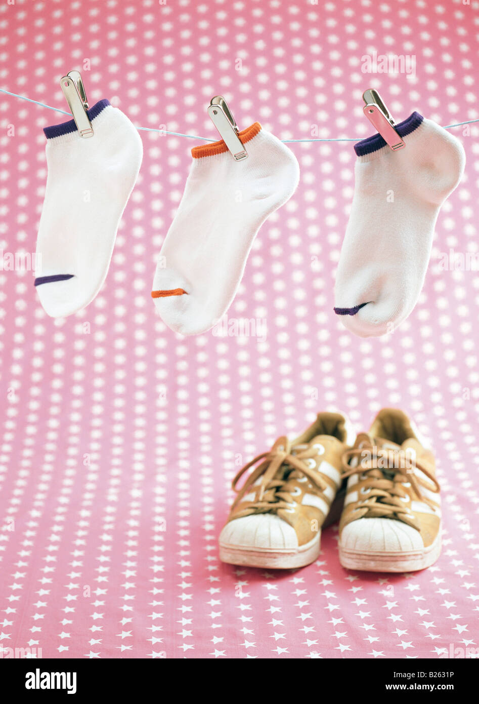 Socks and shoe Stock Photo Alamy