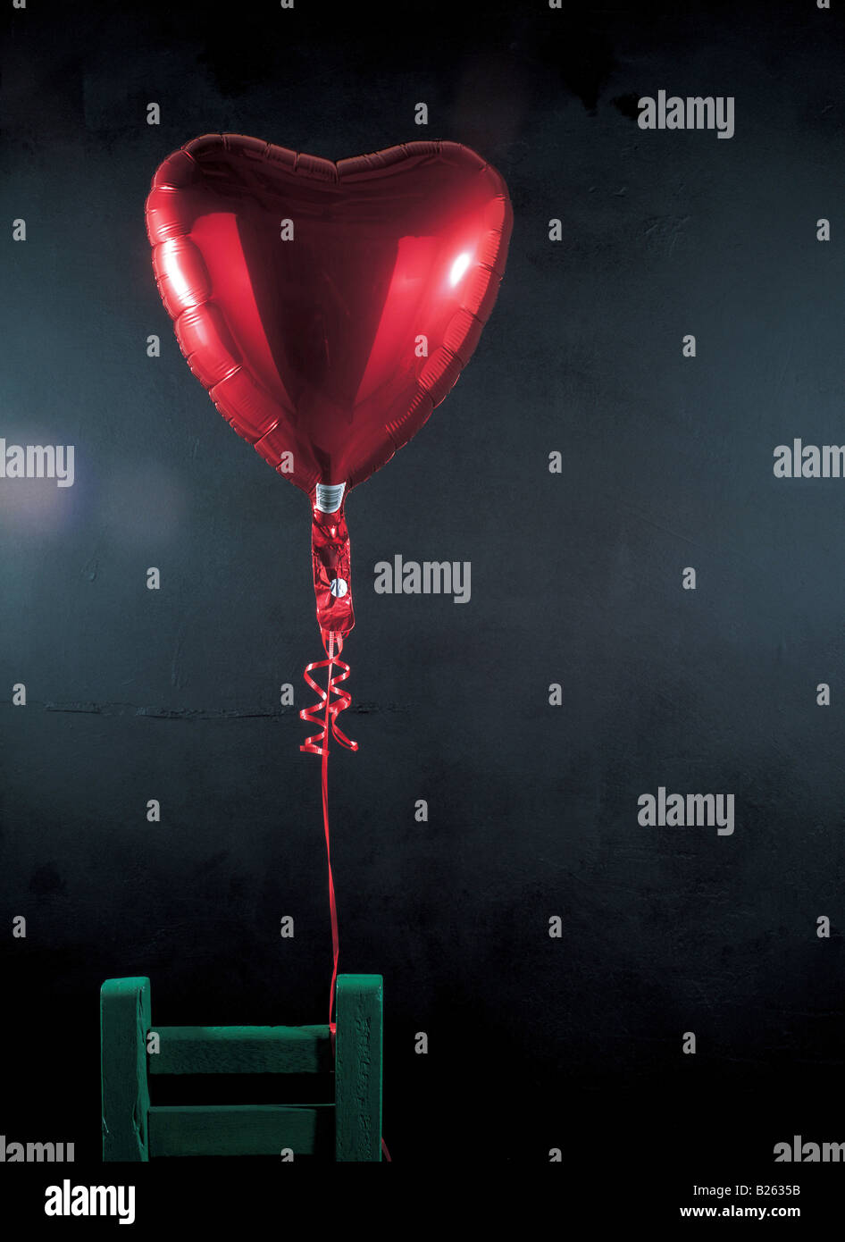 Heart shaped balloon Stock Photo - Alamy