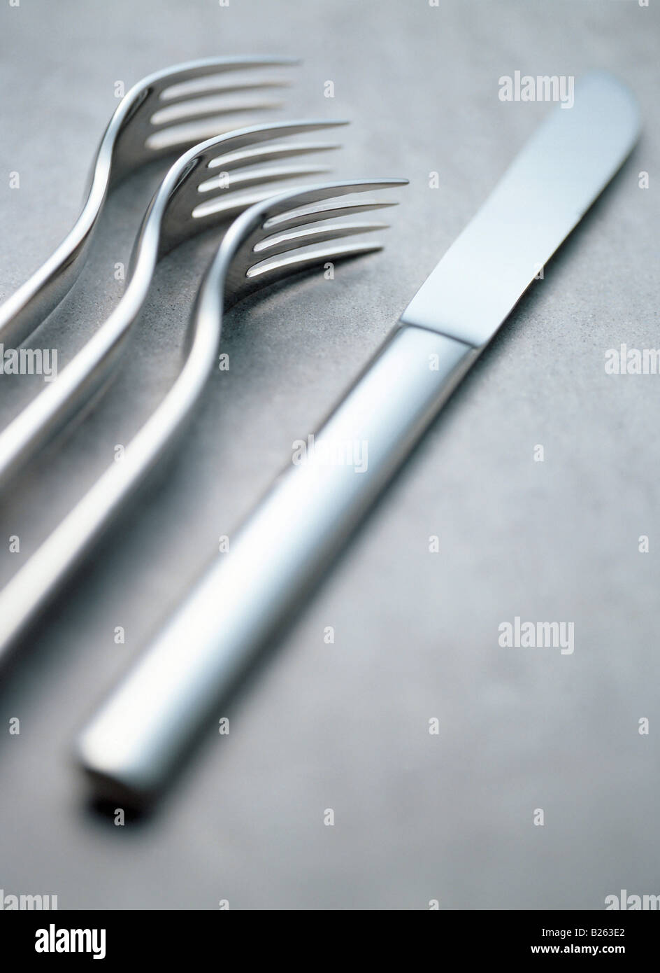Forks and knife Stock Photo Alamy