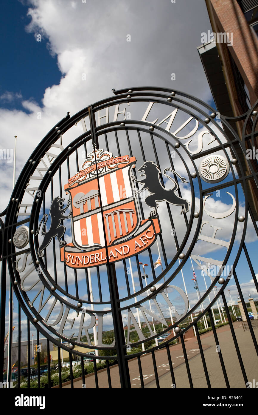 The gates at the Stadium of Light, Sunderland Association Football Club