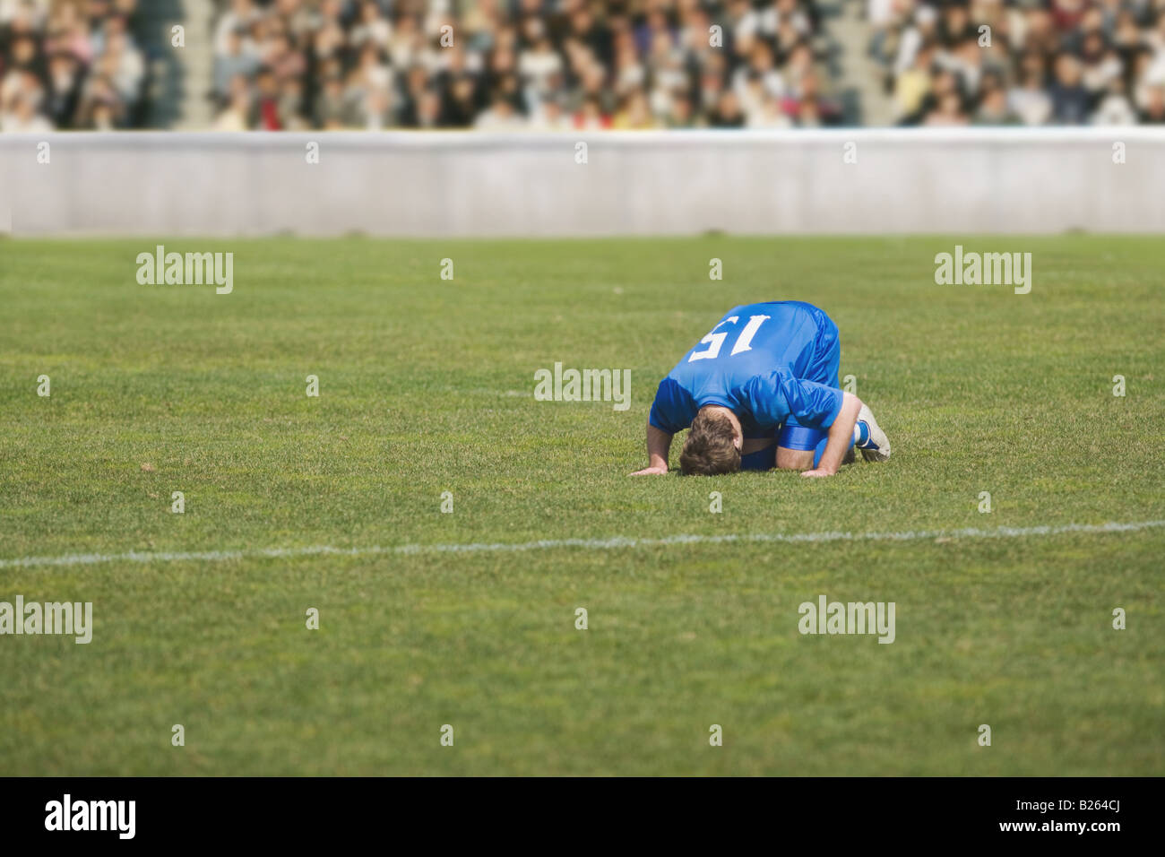 Injured Soccer Player Stock Photo