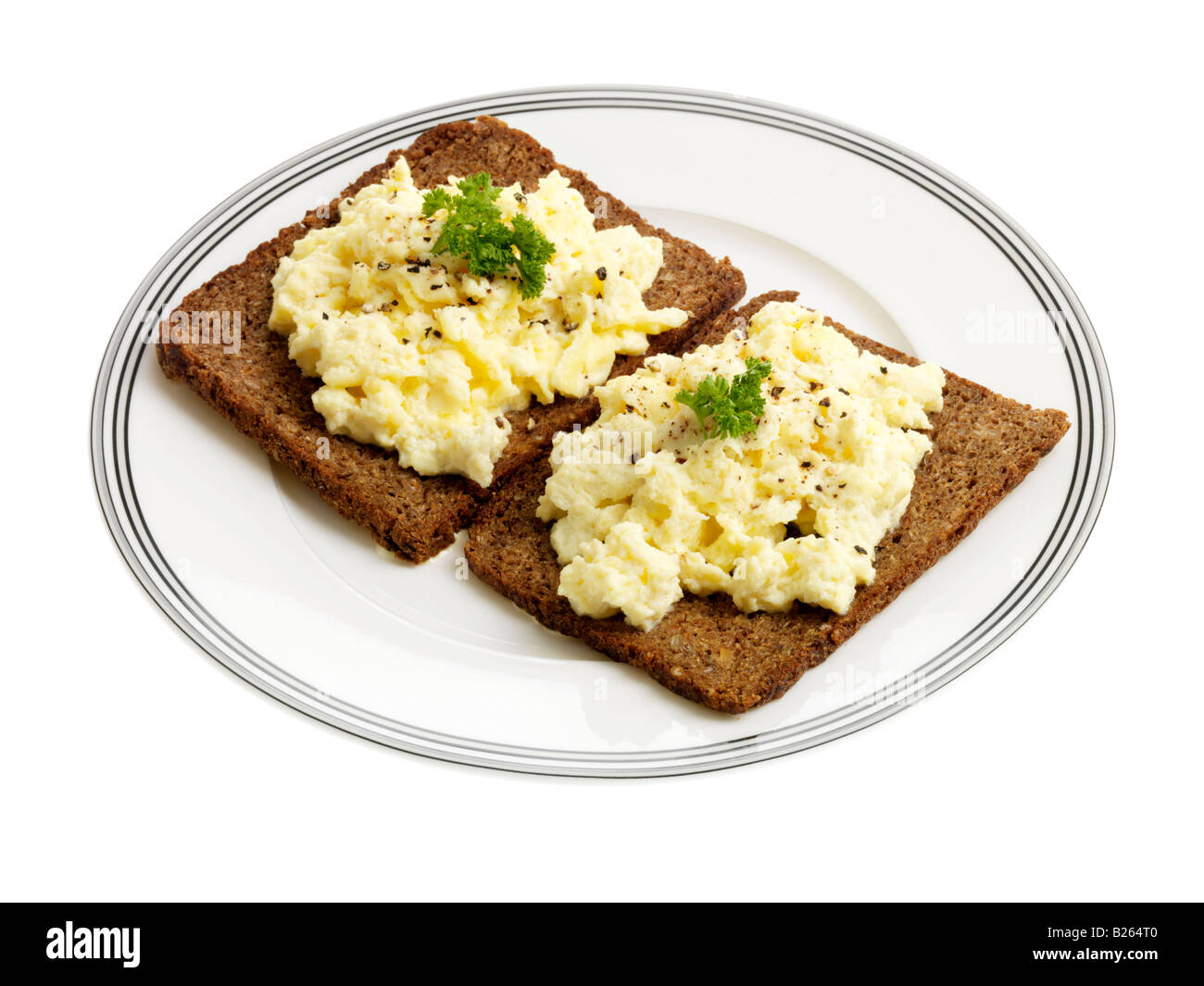 Rye bread scrambled eggs hi-res stock photography and images - Alamy